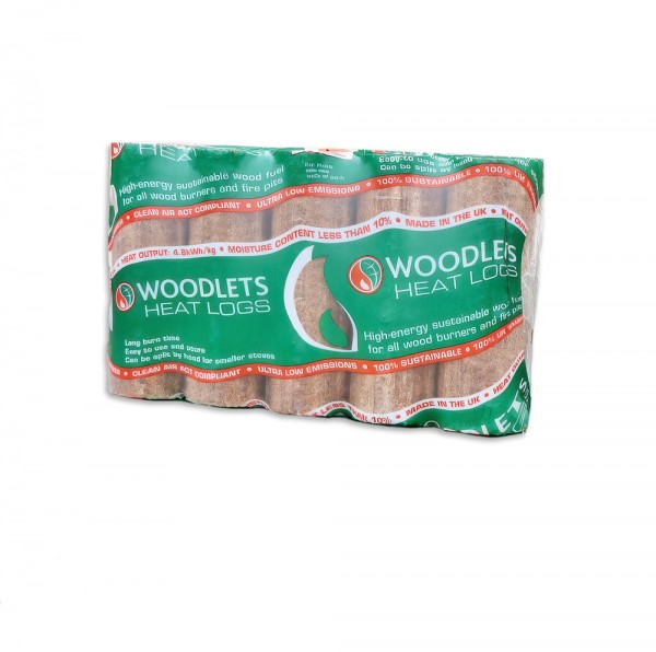 Woodlets Wood Heat Logs - Single (Collection Only or add on product)